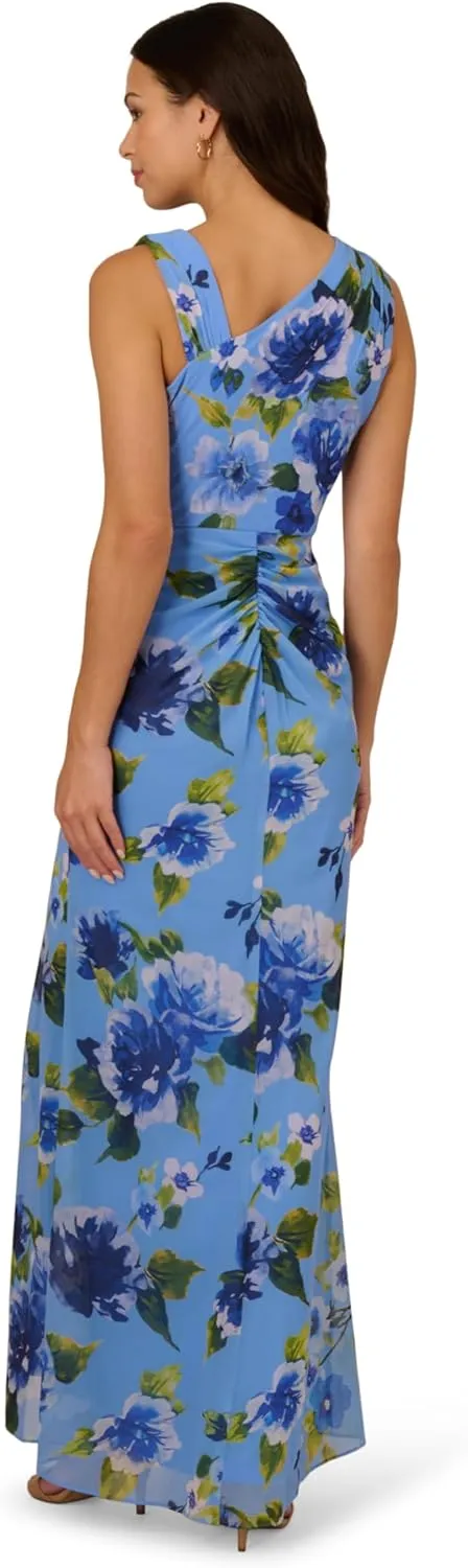 Adrianna Papell Women's Printed Chiffon Gown