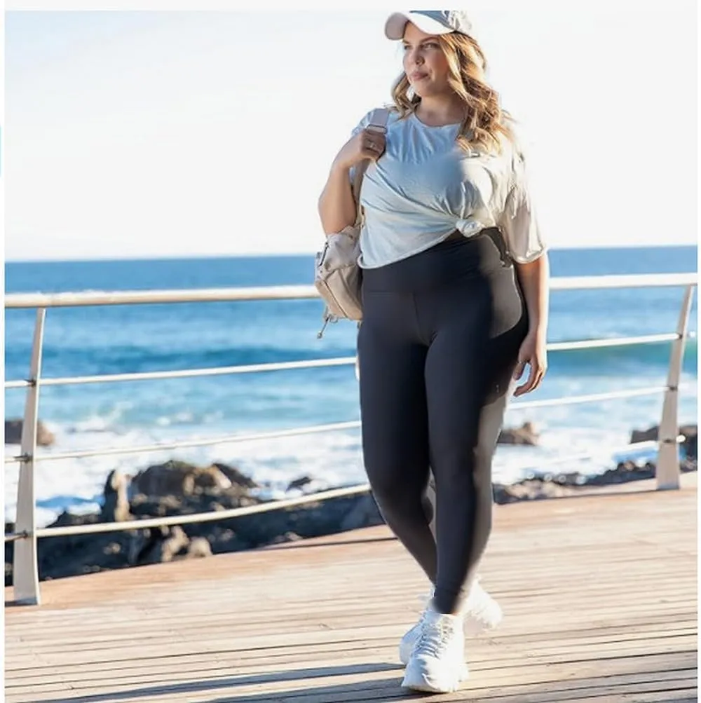 AIDAYOU Women Plus Size Leggings Thicken Super Stretch - Tummy Control- High Waist- Casual Every Day