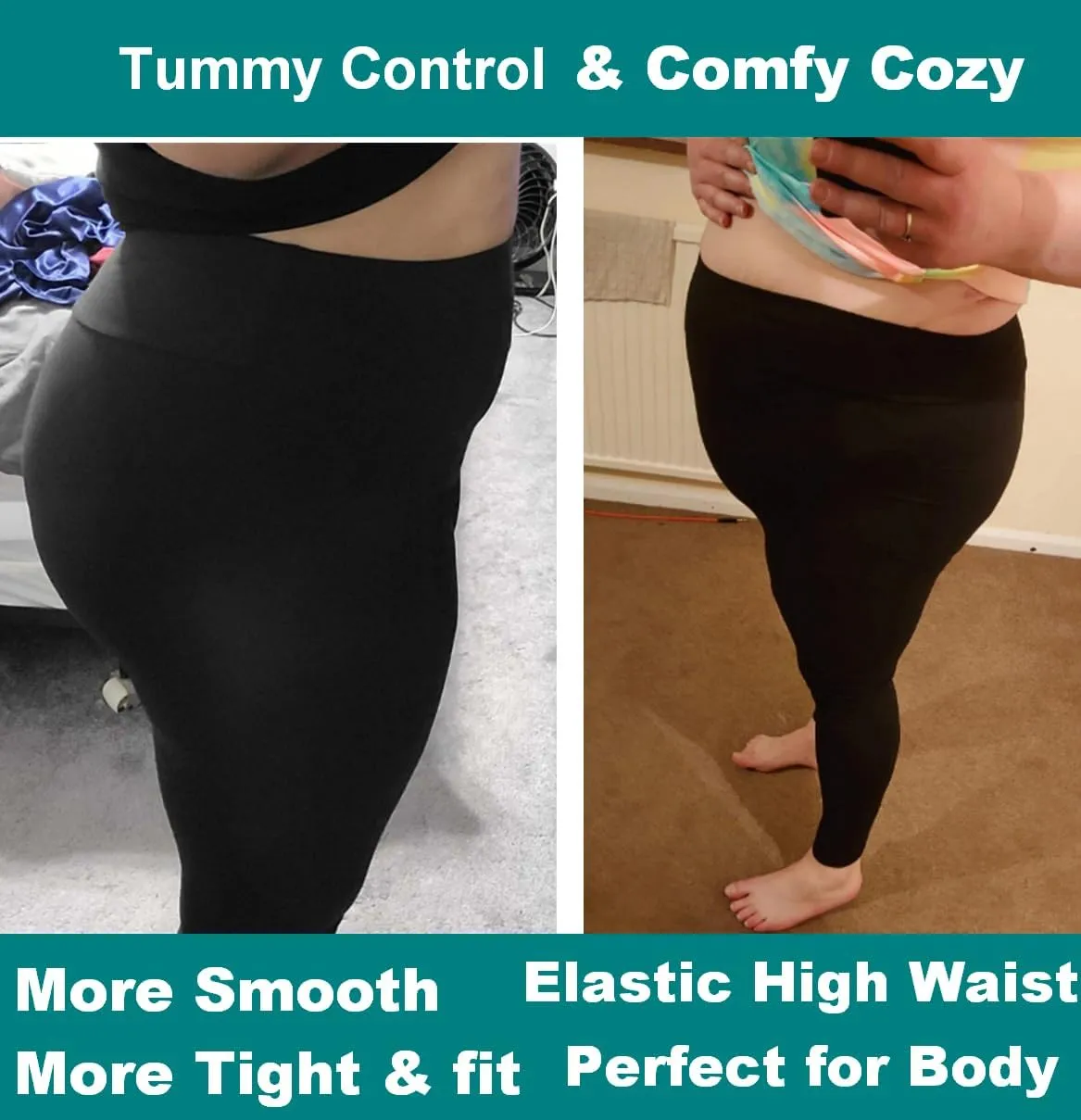 AIDAYOU Women Plus Size Leggings Thicken Super Stretch - Tummy Control- High Waist- Casual Every Day