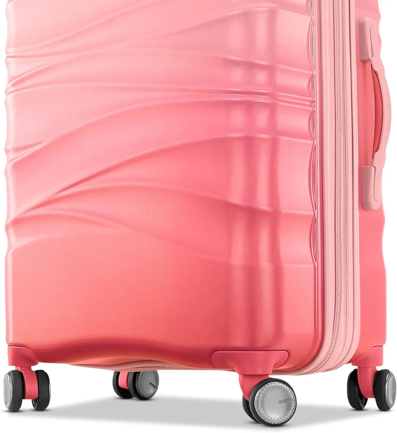 American Tourister Cascade Hardside Luggage with Spinner Wheels, 2PC SET 20/24, Dynamic Pink