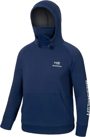 BASSDASH Youth Fishing Fleece Hoodie with Mask Water Resistant Kids Performance Sweatshirt FS18Y