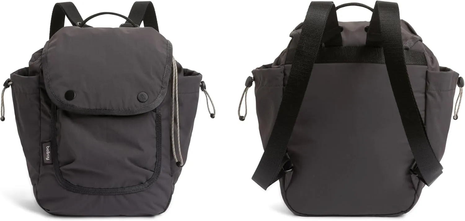 Bellroy Cinch Minipack (lightweight 9 liter backpack with external organization and adjustable shoulder straps) - Charcoal