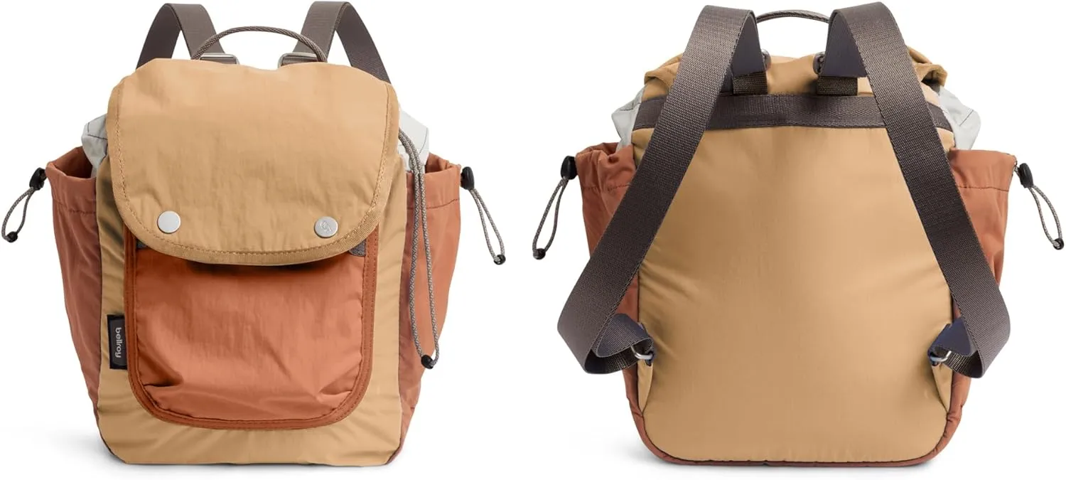 Bellroy Cinch Minipack (lightweight 9 liter backpack with external organization and adjustable shoulder straps) - SandDune
