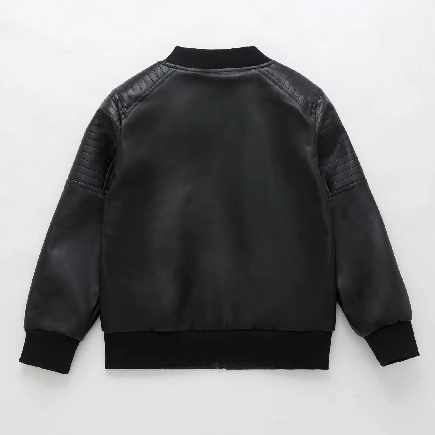 Boys' Outerwear Jackets,Kids Faux Leather Jacket, children's motorcycle Faux leather zipper coat