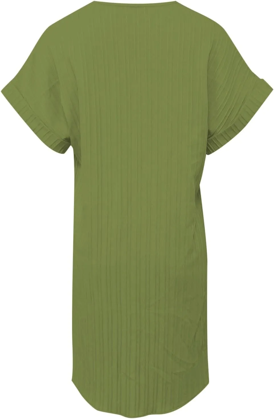 Button Down Dress for Women 2025 V Neck Mini Summer Dress Casual Short Sleeve Beach Vacation Dresses Resort Wear