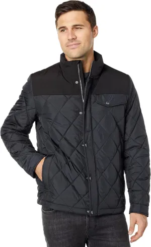 Cole Haan Men's 28" Tonal Mix Media Diamond With Faux Sherpa Lining