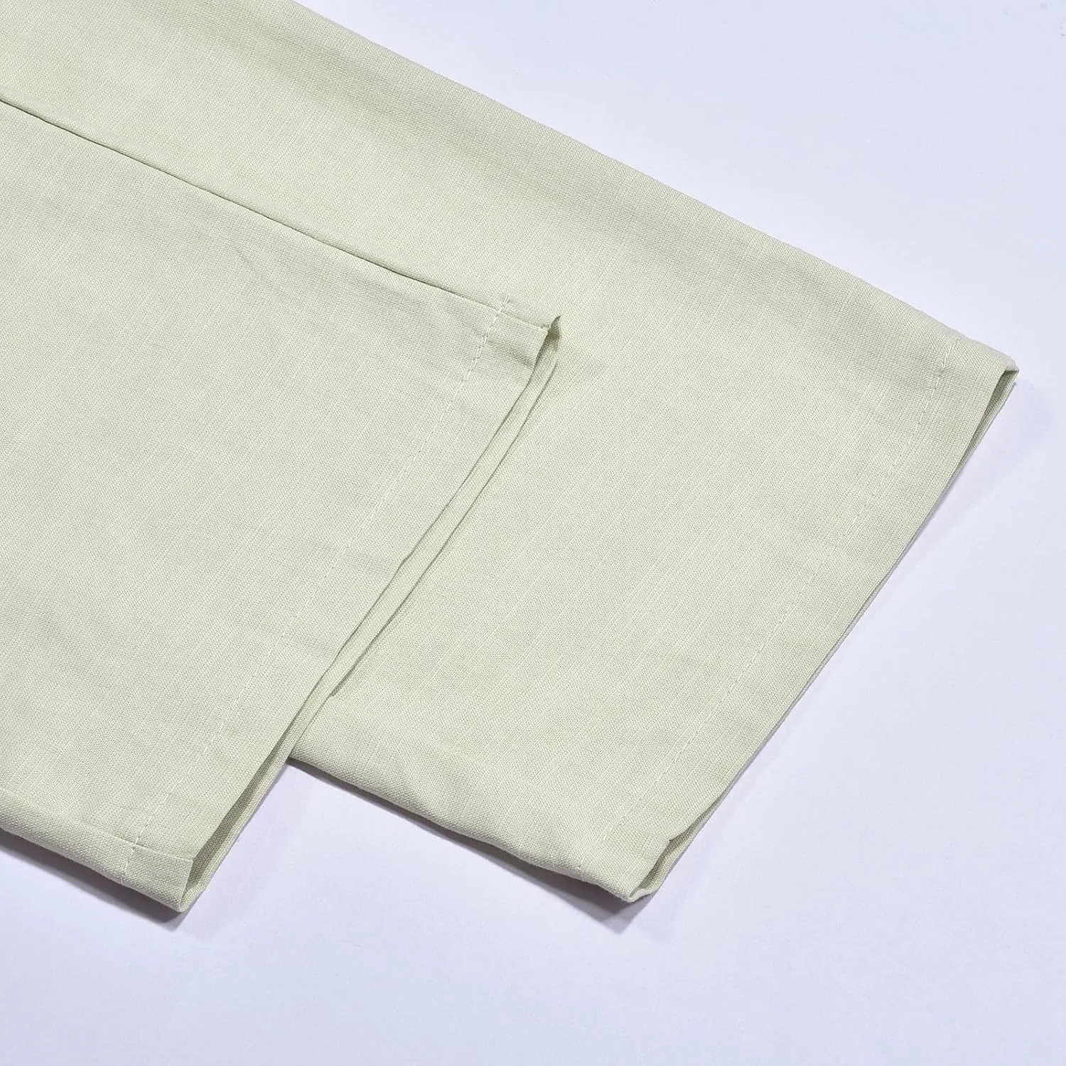 Cotton Linen Yoga Pants Men Summer Elastic Waist Drawstring Beach Athletic Pants for Workout, Jogging, Running
