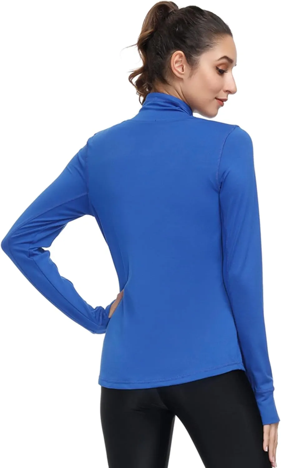 Dolcevida Womens Sports Jackets Zip Up Workout Yoga Jacket with Pockets