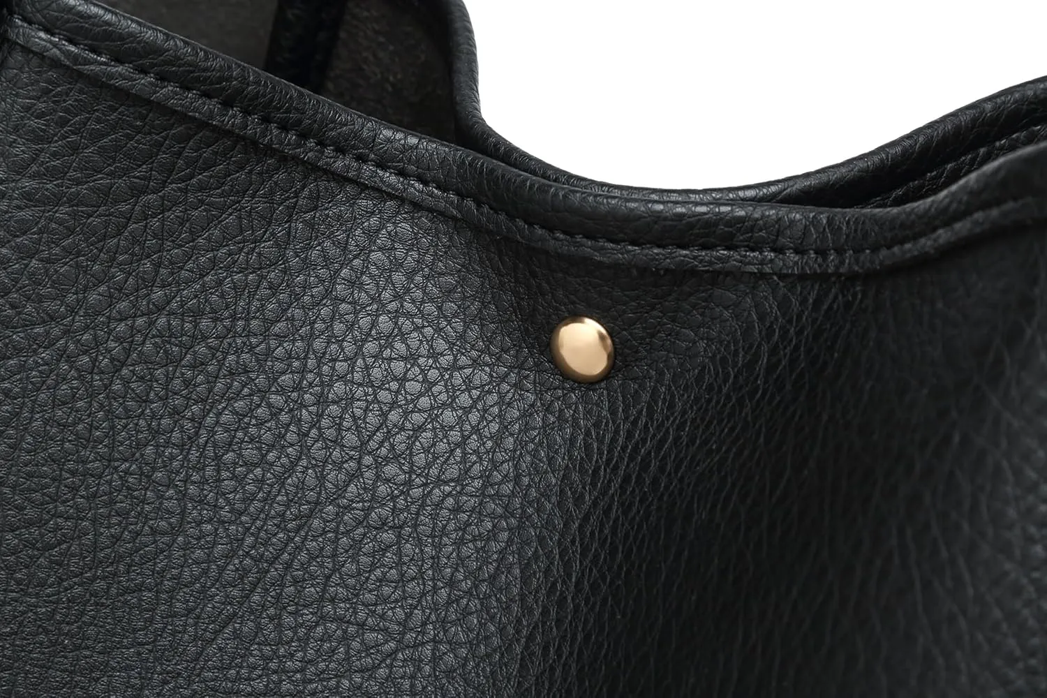 Dreubea Large Leather Tote Bag for Women - Big Work Bag, Spacious Minimalist Handbag, Laptop Tote for Travel & Office