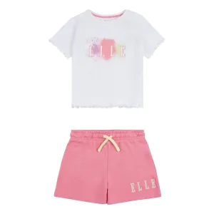 Elle Paint Graphic Boxy Tee & Short Set Junior