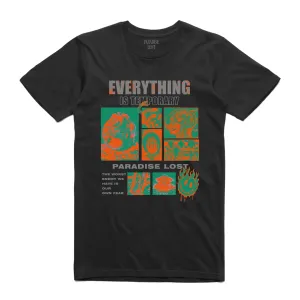 EVERYTHING IS TEMPORARY TEE BLACK/ORANGE