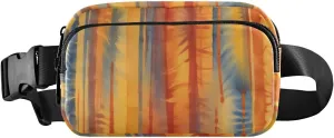 Fanny Pack for Men Women Waterproof Sports Waist Bag Pack Crossbody Belt Bag with Adjustable Strap for Travel Walking Running Hiking Cycling Dynamic Tiedye Pattern