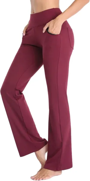Flare Trousers Sports Waist Pants Pilates Trousers High Fitness Women Straight Yoga Leggings Flared for Yoga Leg