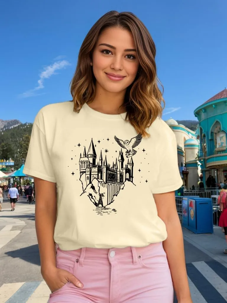 Flourish and Blotts Shirt Magical Shirts for Women Book Tshirt Wizard Costume Clothes