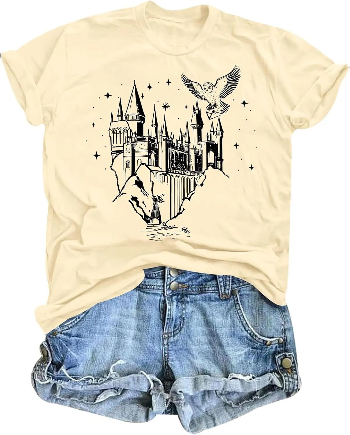 Flourish and Blotts Shirt Magical Shirts for Women Book Tshirt Wizard Costume Clothes
