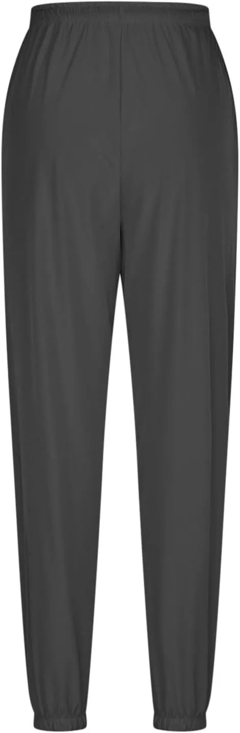 FZVYD Women's Athletic Pants Ice Silk Sweatpants Stretch Drawstring Jogger Running Trousers Summer Breathable Casual Pants