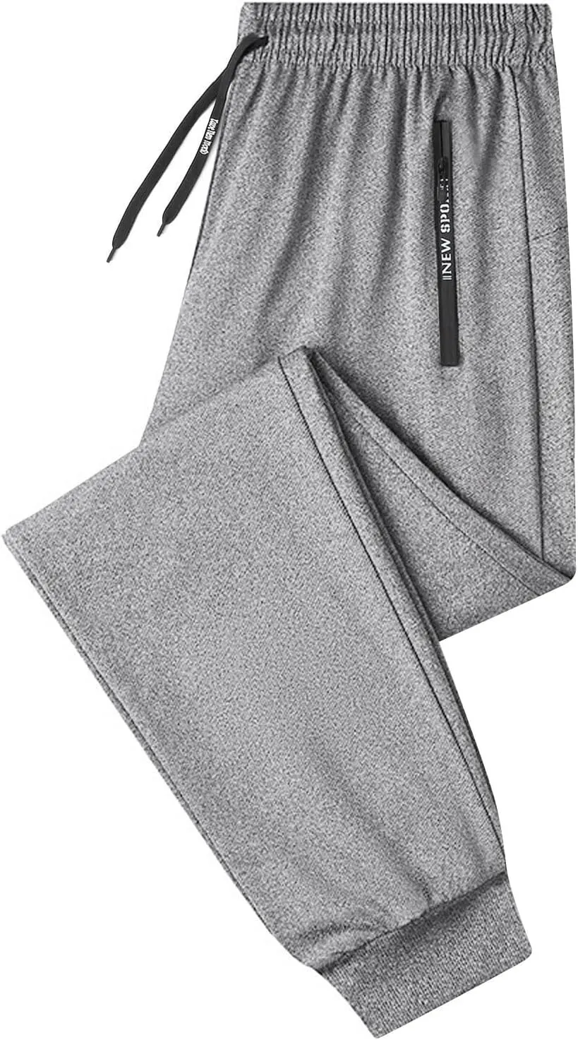 FZVYD Women's Athletic Pants Ice Silk Sweatpants Stretch Drawstring Jogger Running Trousers Summer Breathable Casual Pants