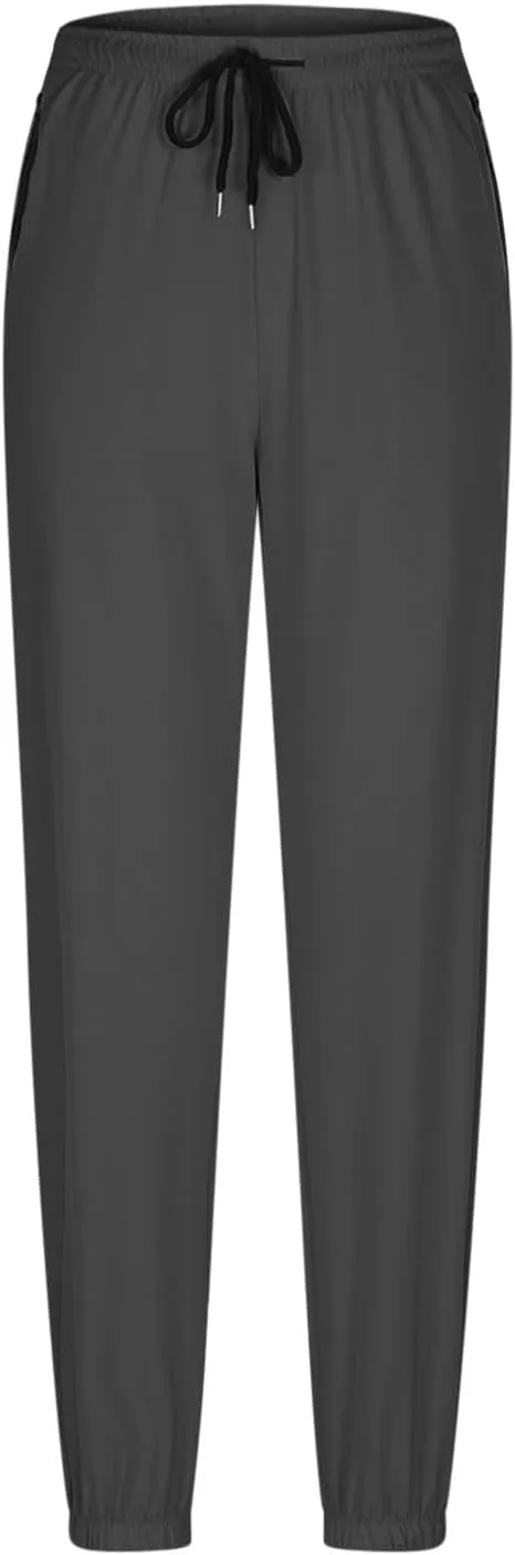 FZVYD Women's Athletic Pants Ice Silk Sweatpants Stretch Drawstring Jogger Running Trousers Summer Breathable Casual Pants