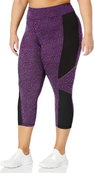 Just My Size Women's Active Pieced Stretch Capri