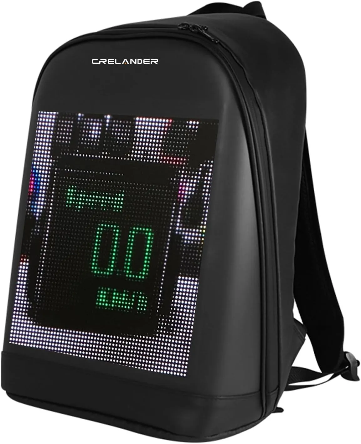 LED Backpack, 17 inch Laptop Backpack with Programmable Screen Smart Dynamic Shoulder Luggage Bag Cycling Travel Daypack Rucksack Personalized Gifts for Men Women (Black)