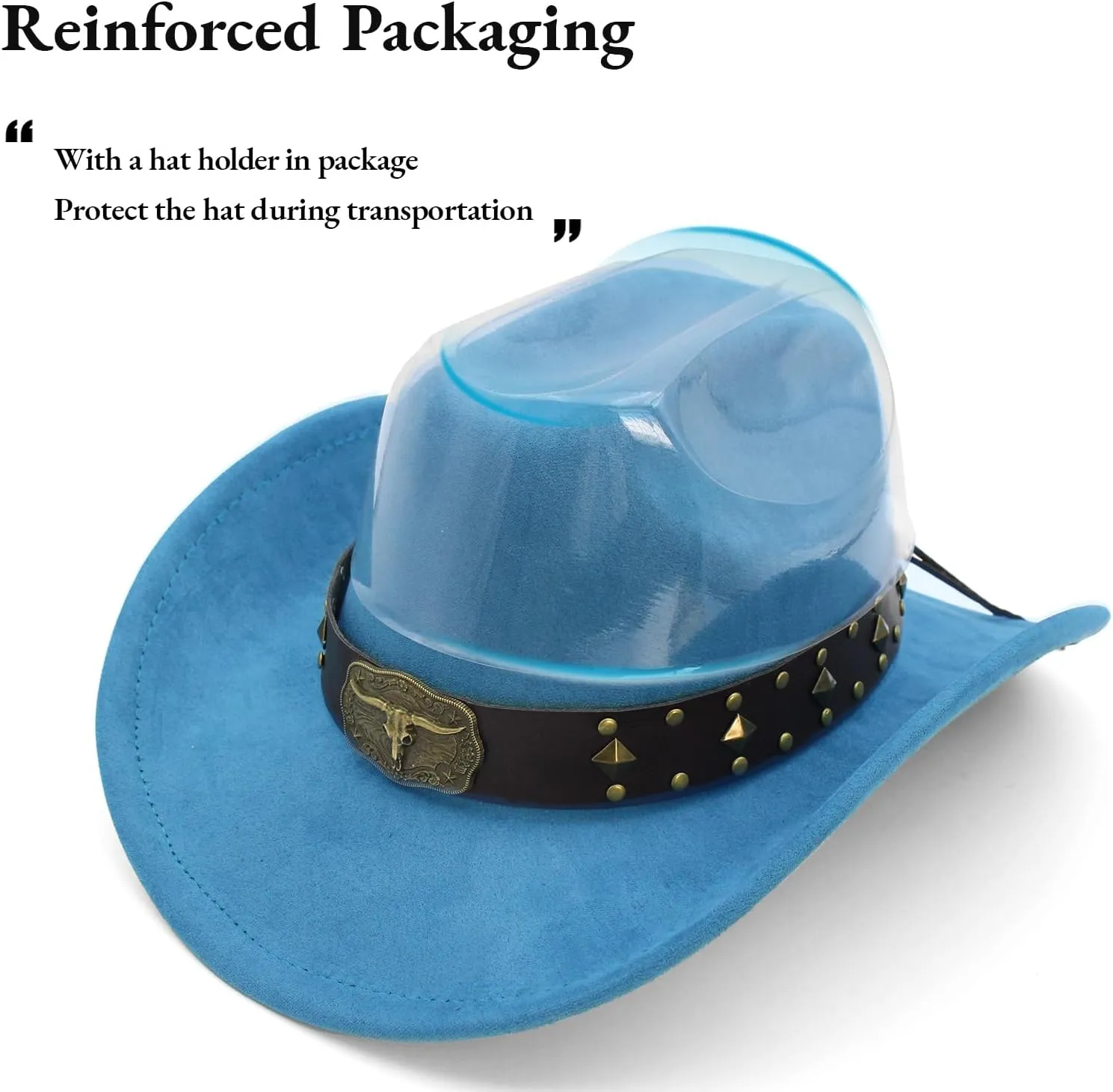 LIDHAY Cowboy Hat for Women Men with Shapeable Wide Brim Western Suede Hat for Cowboys and Cowgirls