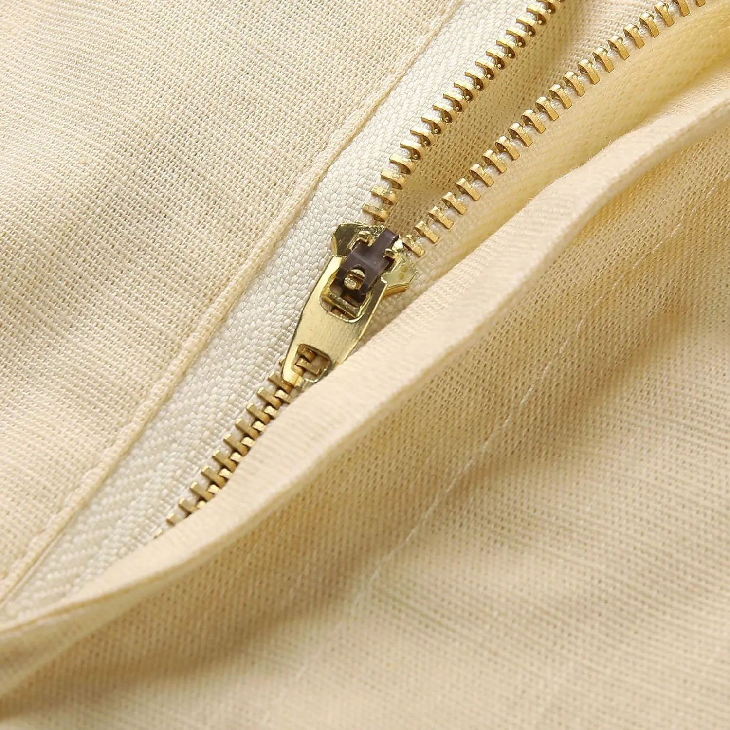Linen Pants for Men Beach Wedding Casual Classic Elastic Waist Beach Pants Summer Lightweight Trouser with Pockets