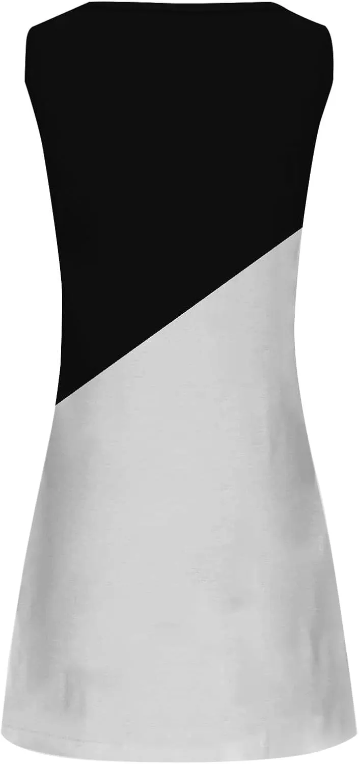 Long Sundresdes for Women Sun Dresses for Women 2025 Vacation Beach Casual Summer Sundresses Sleeveless Tank Short