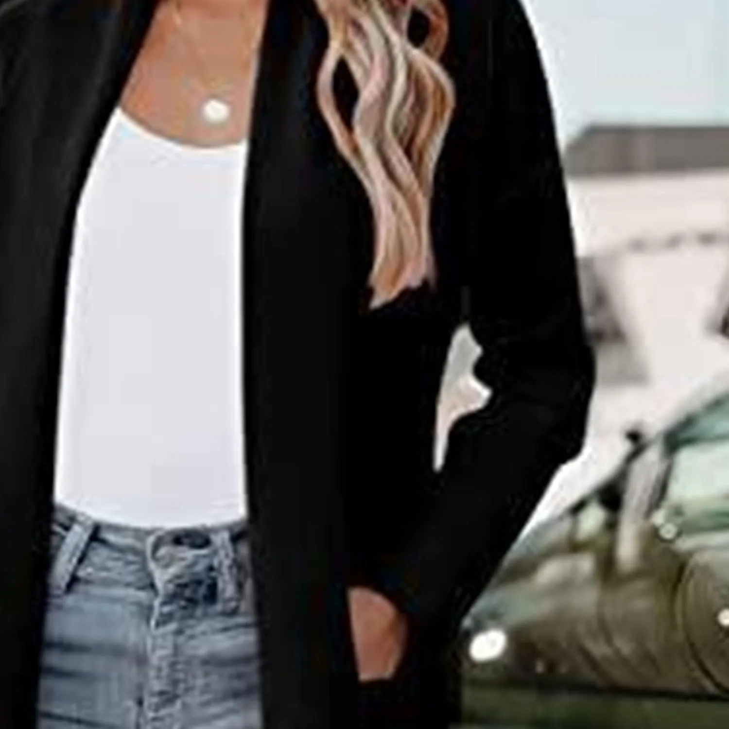 Maiyifu-GJ Women's Wool Blend Trench Coat Long Cardigan Jackets Long Sleeve Sweaters Casual Lapel Open Front Overcoat