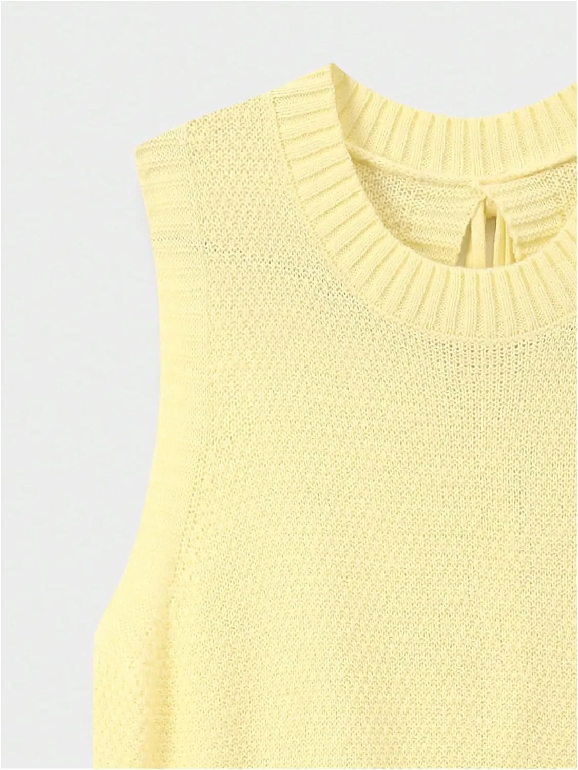MakeMeChic Women's Sweater Vest Knit Backless Spring Vest Tank Tops