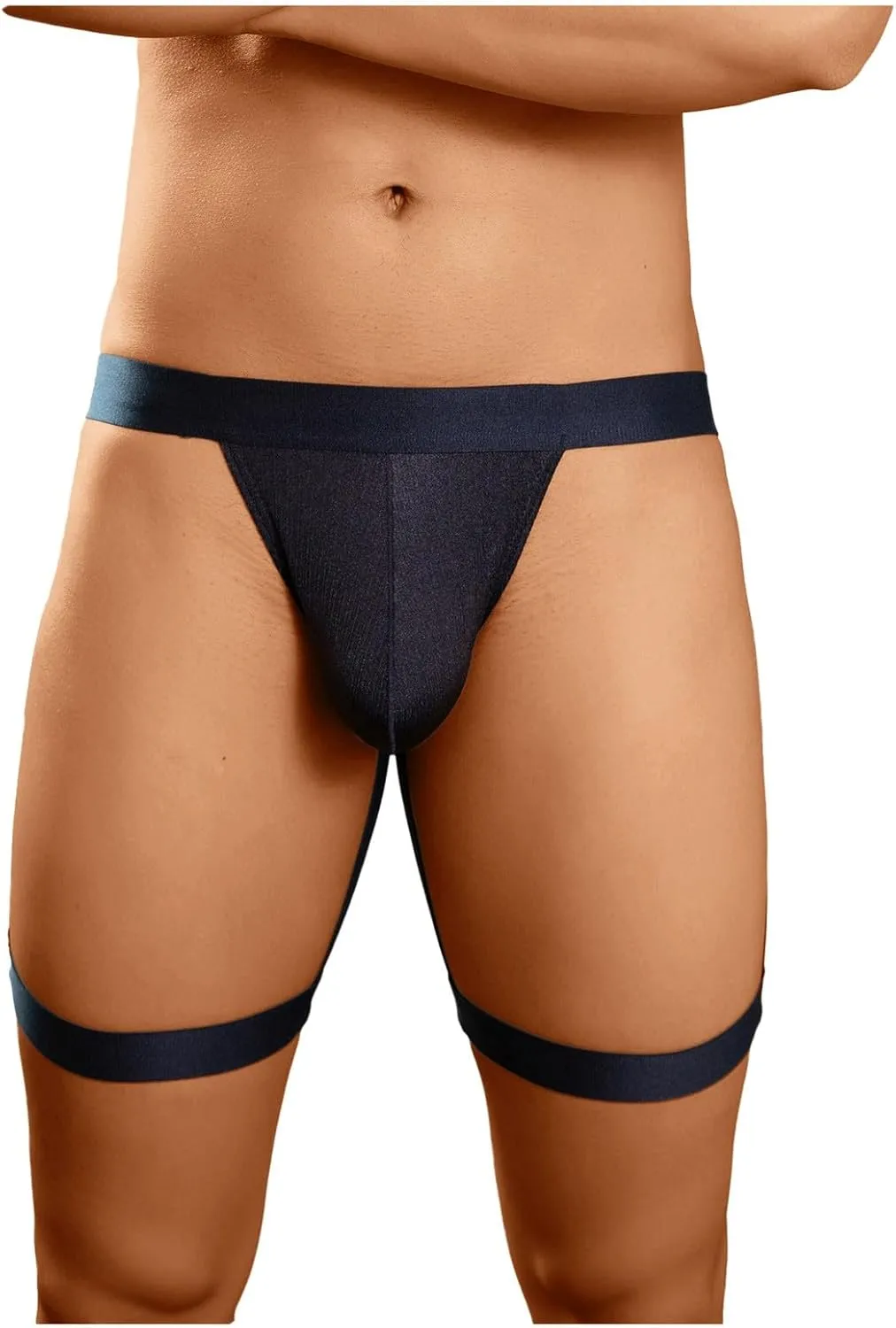Men Sexy Thong Hollow Out Underwear G-String Leggings Supporter Leg Strap Thong Lingeire Lingerie