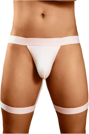 Men Sexy Thong Hollow Out Underwear G-String Leggings Supporter Leg Strap Thong Lingeire Lingerie