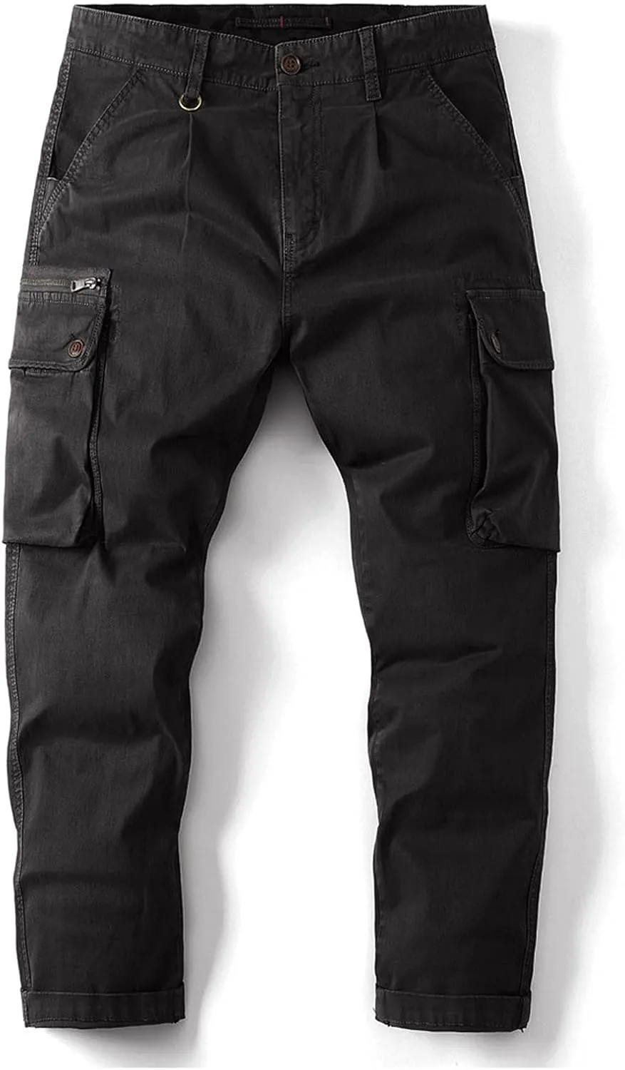 Men's Causal Cargo Pants Solid Color Multi Pockets Trousers Hiking Joggers Outdoorwearing Pants with Pockets