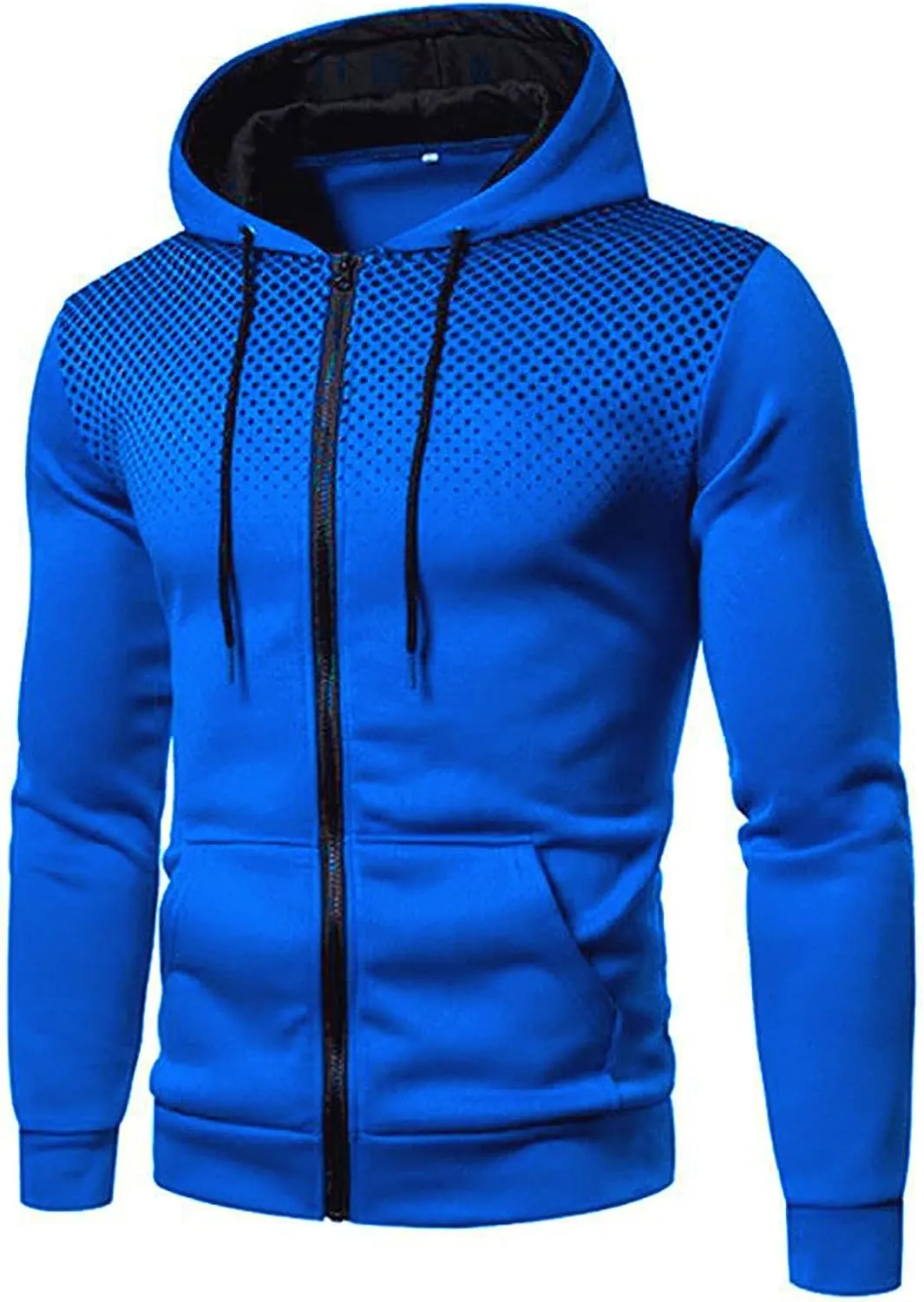 Men's Full Zip Up Hoodie Lightweight Soft Warm Hooded Sweatshirts Fashion Casual Work Active Jackets With Kanga Pocket