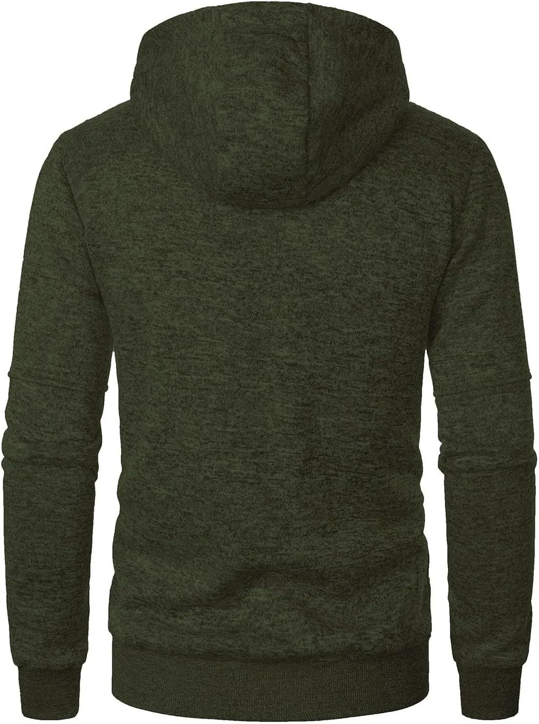 Mens Hoodies Casual Zip Up Hoodie with Pockets Long Sleeve Full-Zip Sweatshirt Fashion Jacket