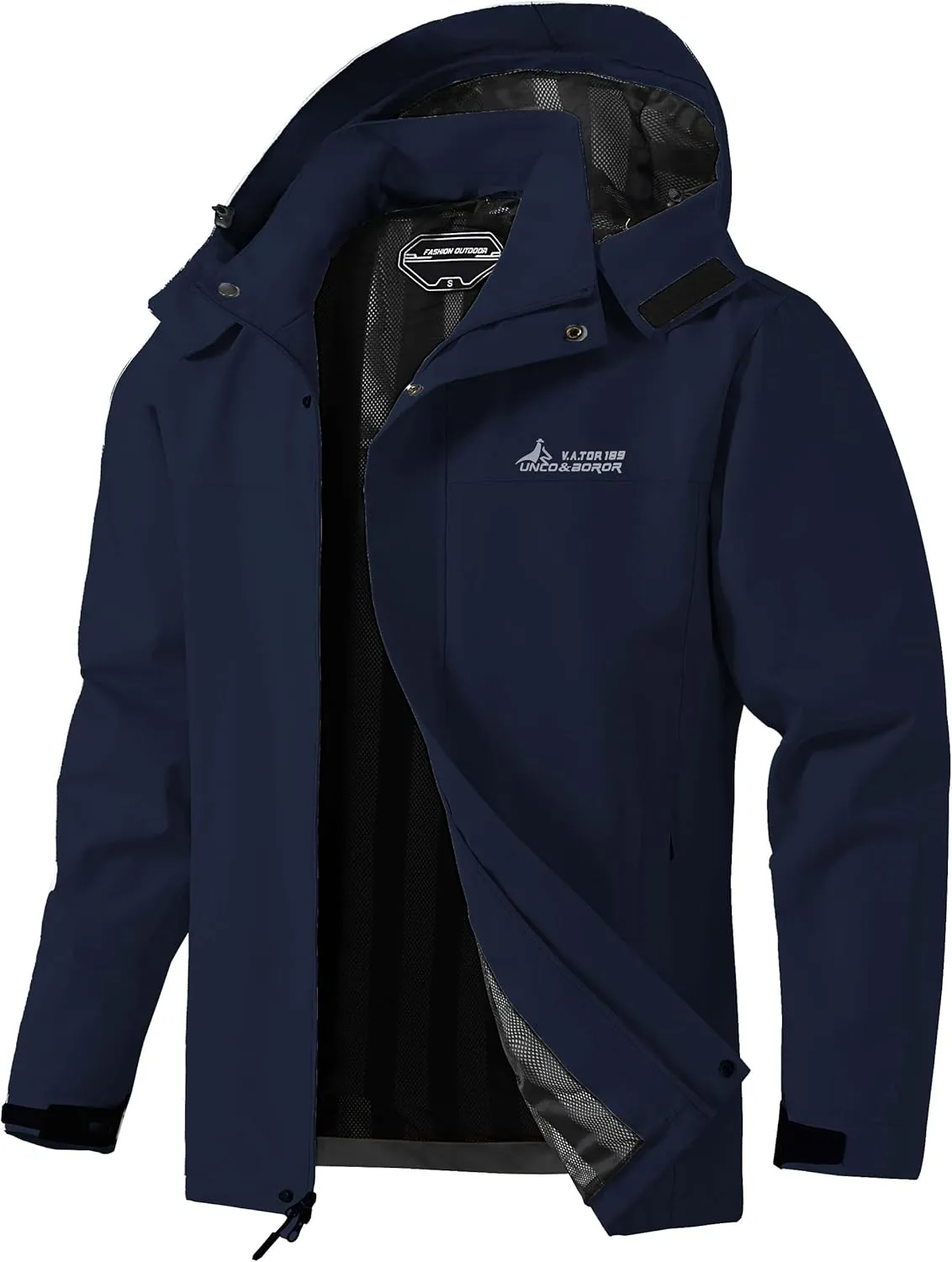 Mens Lightweight Waterproof Hooded Rain Jackets Casual Fall Spring Big and Tall Jacket Raincoat Windbreaker Outdoor Gear