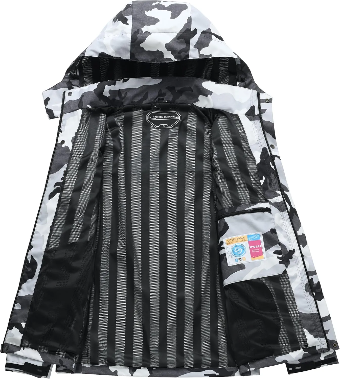 Mens Lightweight Waterproof Hooded Rain Jackets Casual Fall Spring Big and Tall Jacket Raincoat Windbreaker Outdoor Gear