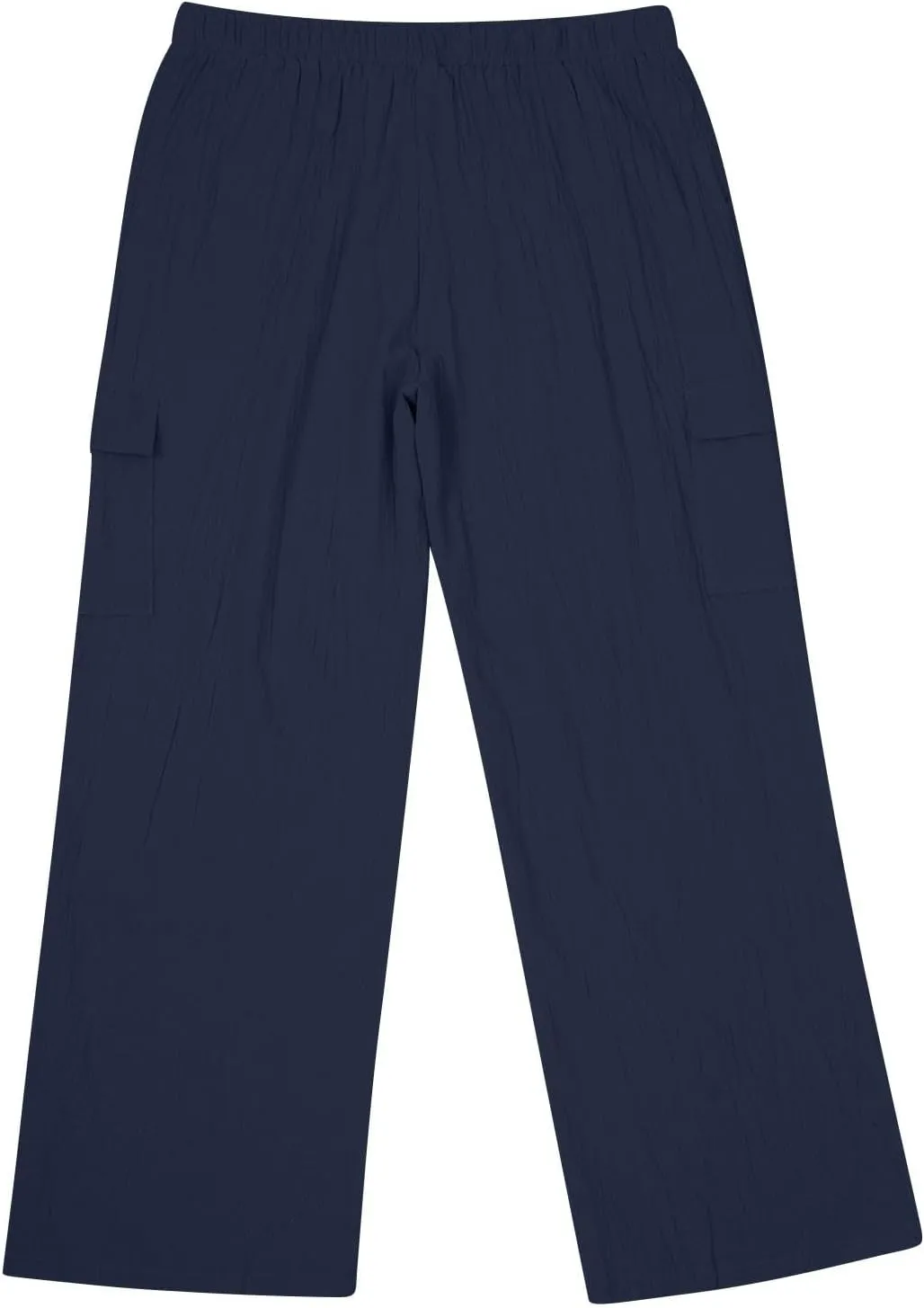 Mens Linen Beach Pants Big Tall Casual Elastic Waist Summer Beach Pants Lightweight Breathable Yoga Vacation Trouser