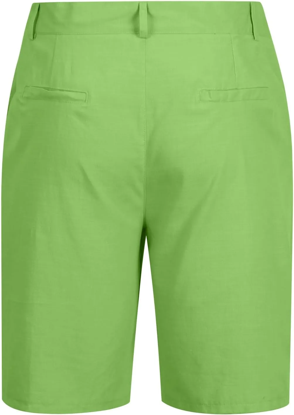 Mens Shorts Summer Trendy Cotton Linen Beach Pants Elastic Waist Button Trousers Breathable Running Pants with Pokets