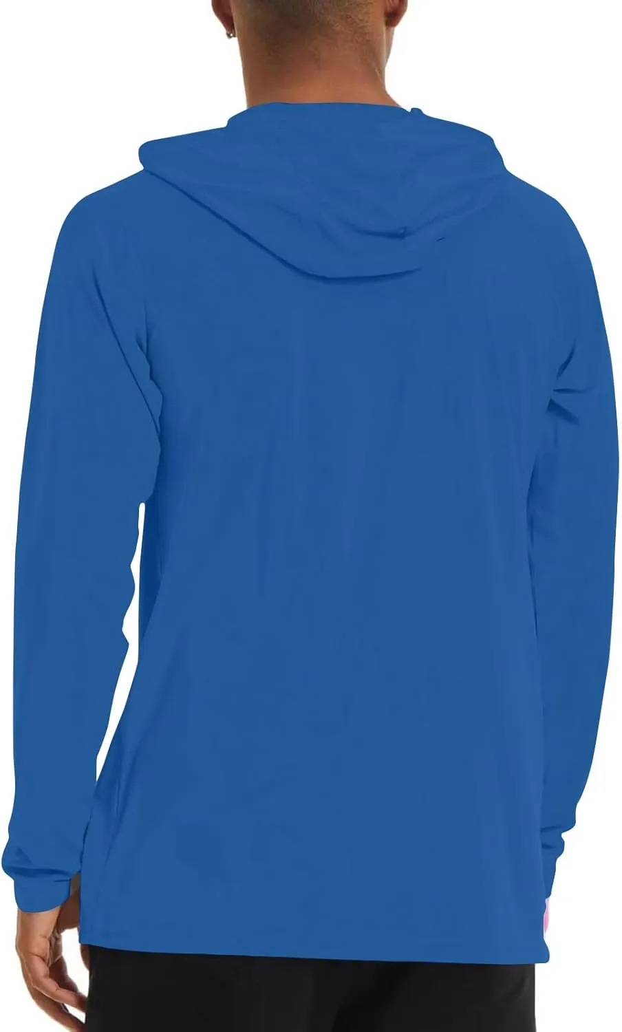 Men's Sunscreen Is Lightweight Breathable Solid Color Long Sleeve Hooded Blouse2024 Mens Big and Tall Clothes