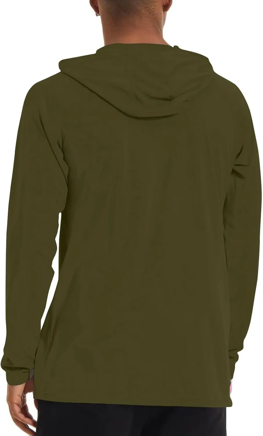 Men's Sunscreen Is Lightweight Breathable Solid Color Long Sleeve Hooded Blouse2024 Mens Big and Tall Clothes