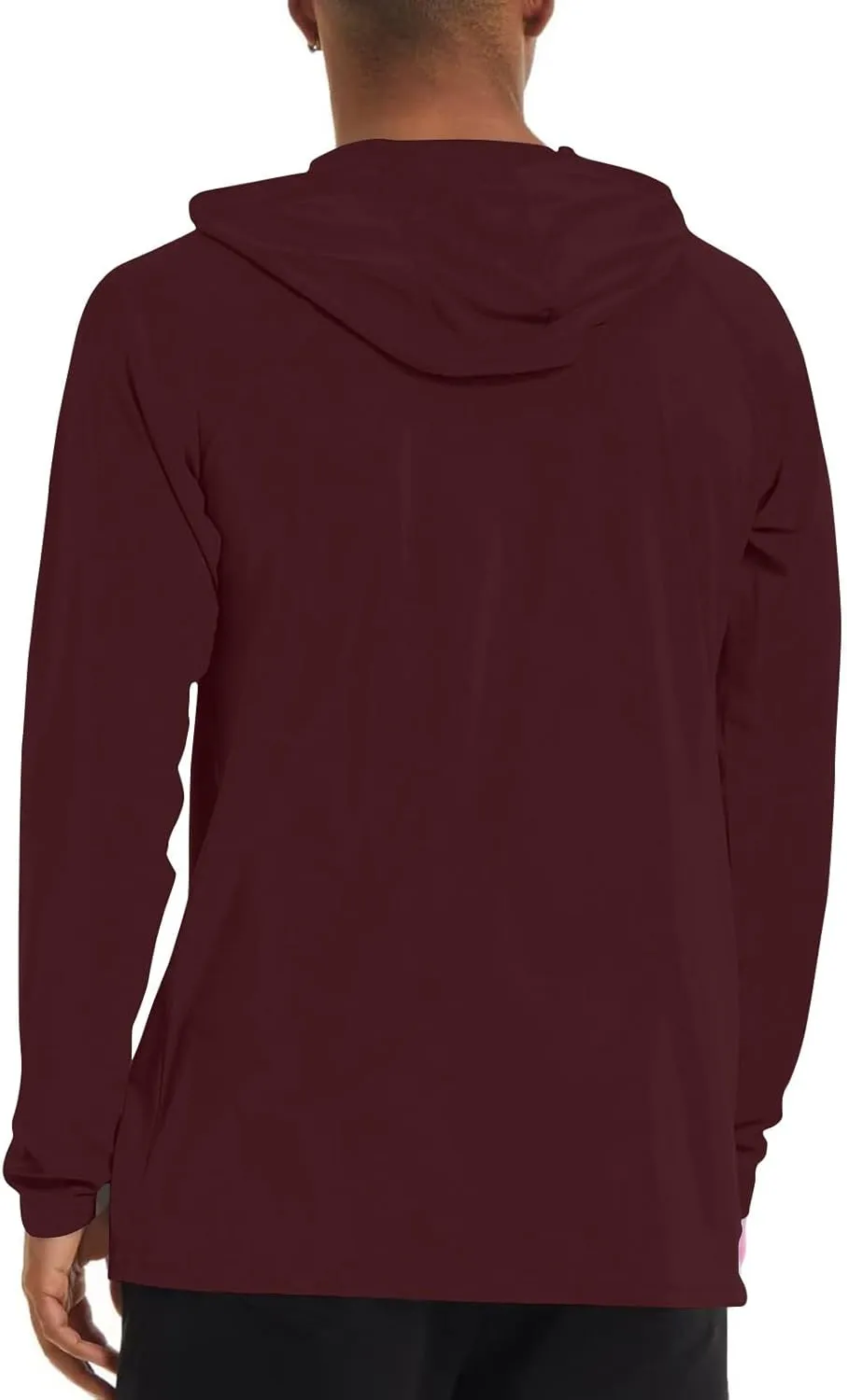 Men's Sunscreen Is Lightweight Breathable Solid Color Long Sleeve Hooded Blouse2024 Mens Big and Tall Clothes