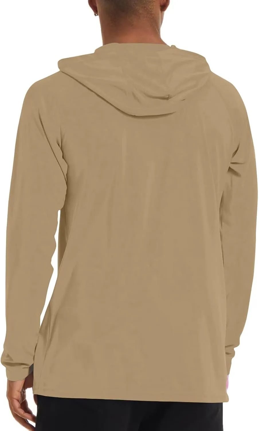 Men's Sunscreen Is Lightweight Breathable Solid Color Long Sleeve Hooded Blouse2024 Mens Big and Tall Clothes