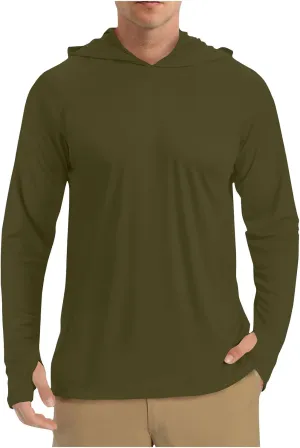 Men's Sunscreen Is Lightweight Breathable Solid Color Long Sleeve Hooded Blouse2024 Mens Big and Tall Clothes