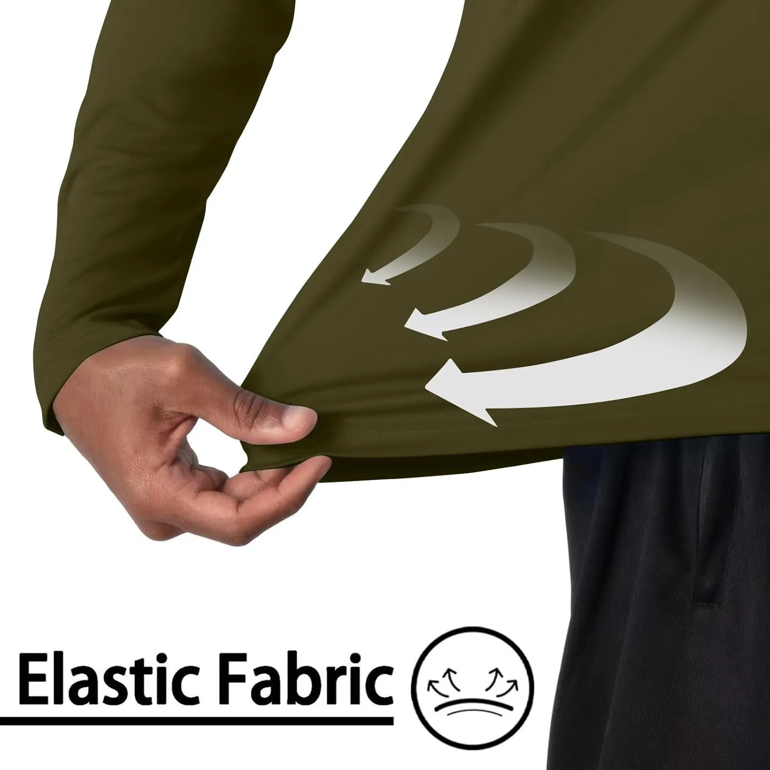 Men's Sunscreen Is Lightweight Breathable Solid Color Long Sleeve Hooded Blouse2024 Mens Big and Tall Clothes