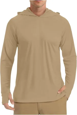 Men's Sunscreen Is Lightweight Breathable Solid Color Long Sleeve Hooded Blouse2024 Mens Big and Tall Clothes
