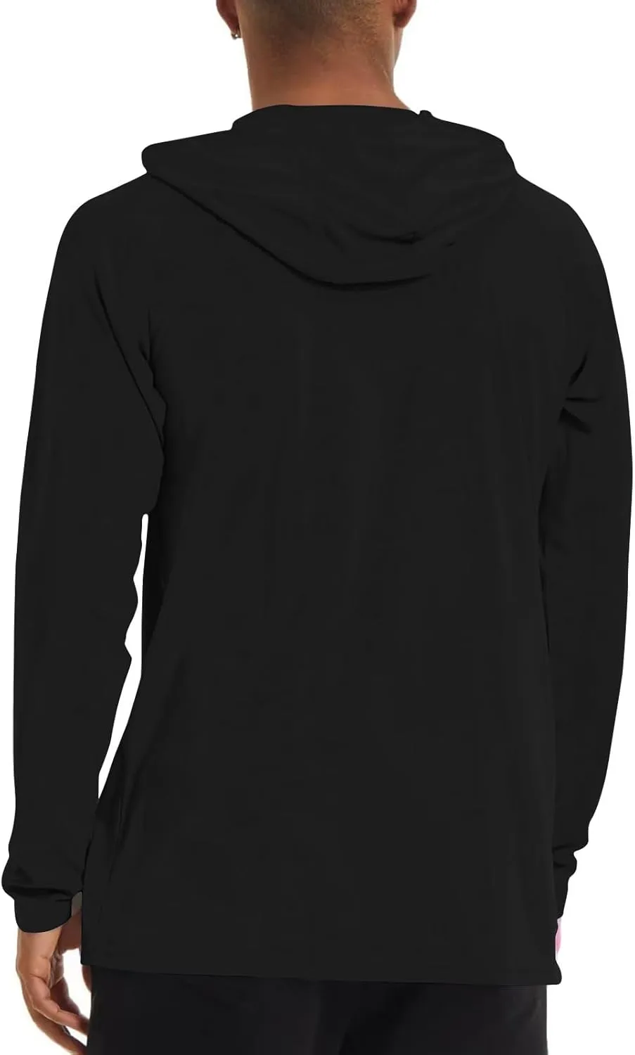 Men's Sunscreen Is Lightweight Breathable Solid Color Long Sleeve Hooded Blouse2024 Mens Big and Tall Clothes