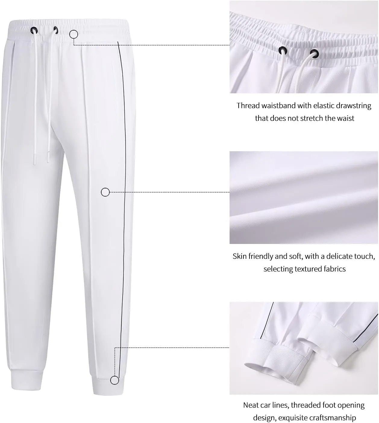 Men's Tracksuits Set Long Sleeve Causal Full Zip Running Sports Sweatsuit for Men 2 Piece Outfits