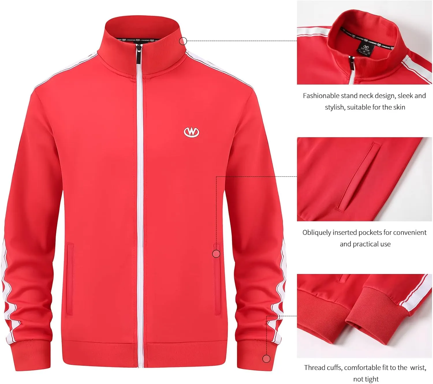 Men's Tracksuits Set Long Sleeve Causal Full Zip Running Sports Sweatsuit for Men 2 Piece Outfits