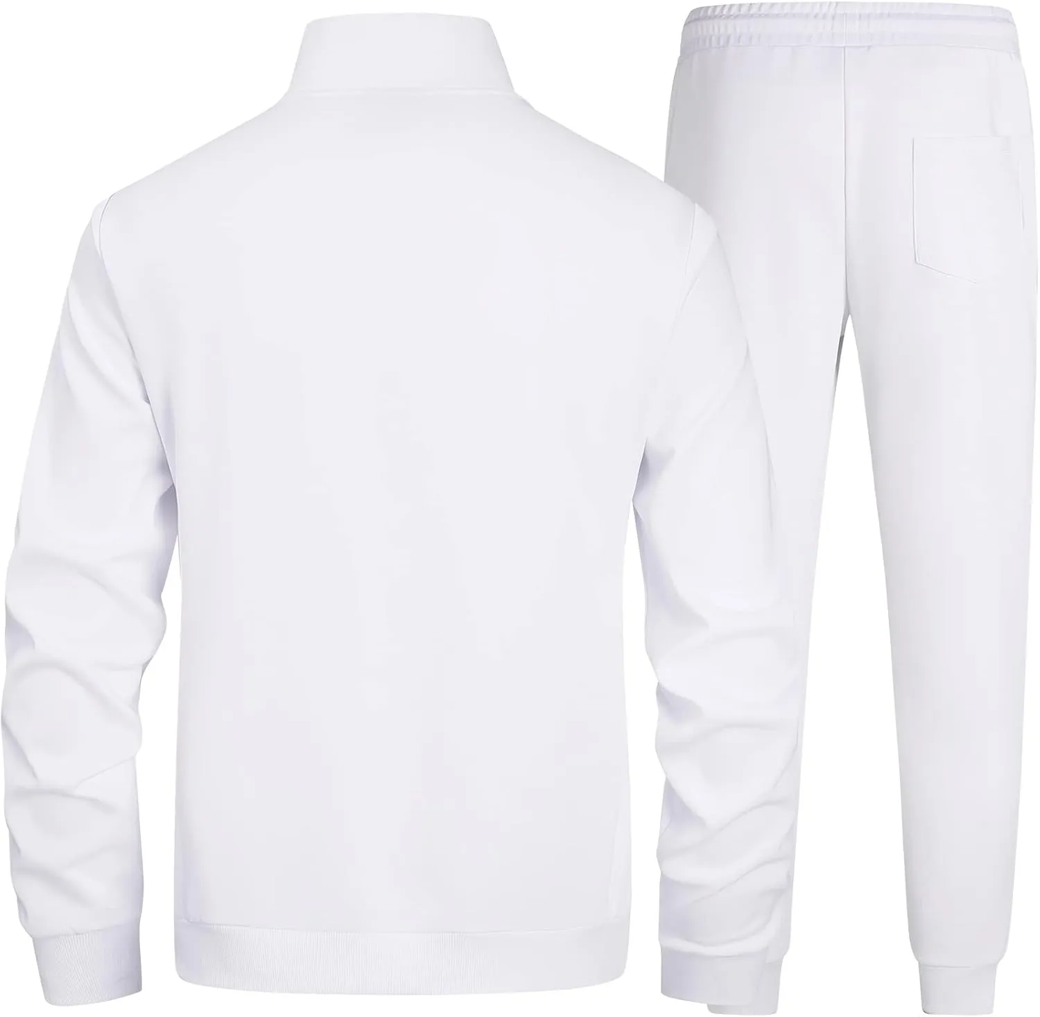 Men's Tracksuits Set Long Sleeve Causal Full Zip Running Sports Sweatsuit for Men 2 Piece Outfits