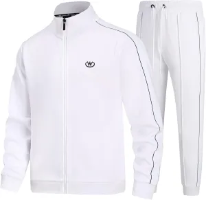 Men's Tracksuits Set Long Sleeve Causal Full Zip Running Sports Sweatsuit for Men 2 Piece Outfits